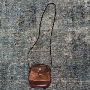 Fossil Brown Leather Crossbody Bag